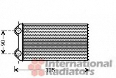 VAN WEZEL 43006439 -  Теплообменник, отопление салона